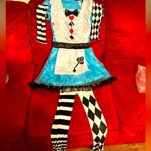 Alice and Wonderland girls costume size Medium